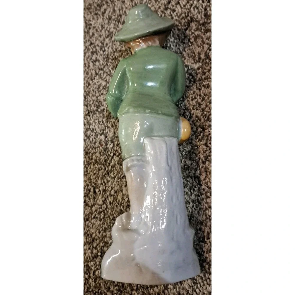 Vintage Japanese Porcelain Figurine of Little Boy Blue, Pastel‎ Colors 8.5